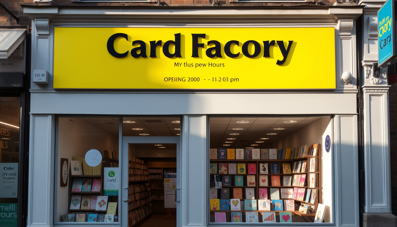 Card Factory Opening Times UK Store Hours Guide NewsPrism